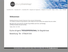 Tablet Screenshot of bestattung-krennmayr.com